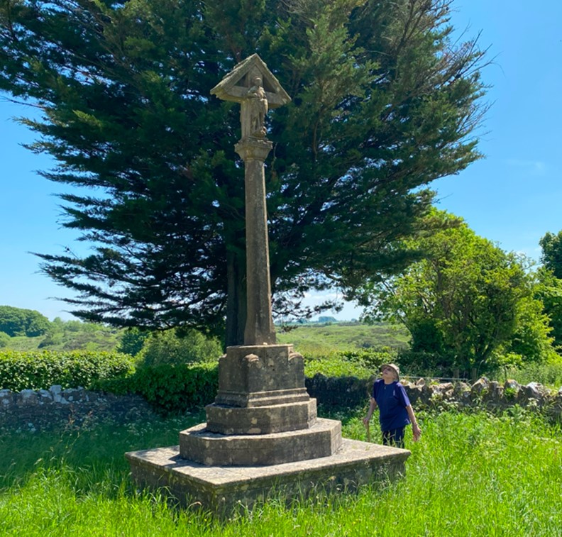 DP Lindegaard in the churchyard of St Hugh's Charterhouse