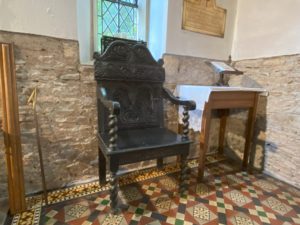 Chair in Hanham Abbots Church