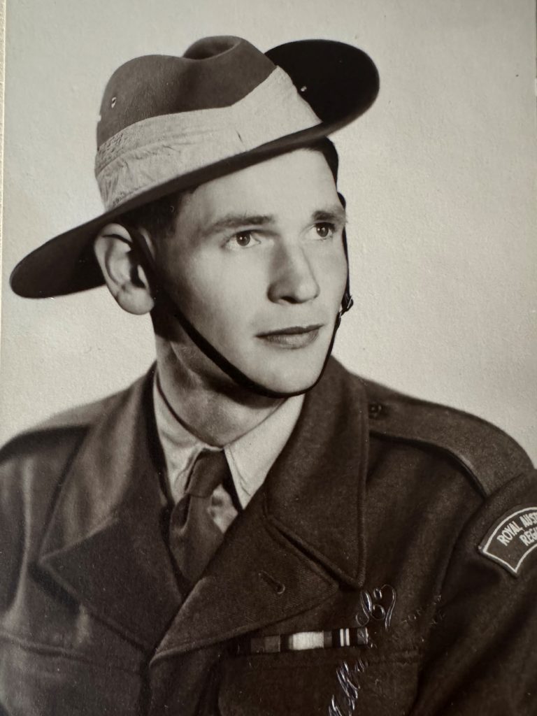 Richard Hendy pictured in uniform of the Australian Army